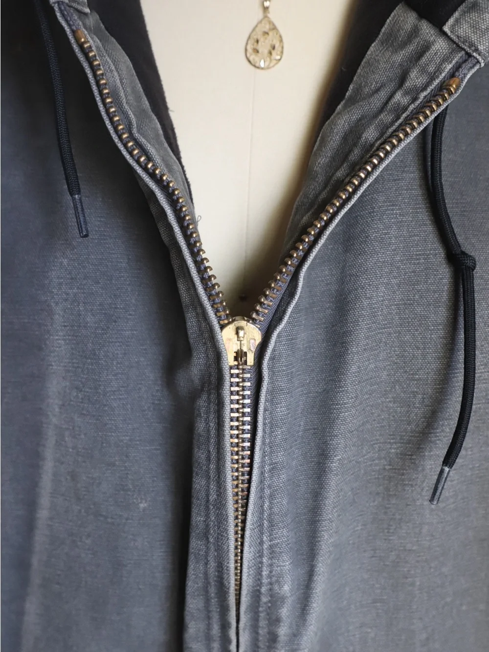Carhartt Hooded Work Jacket in Faded Gray size 2X Tall